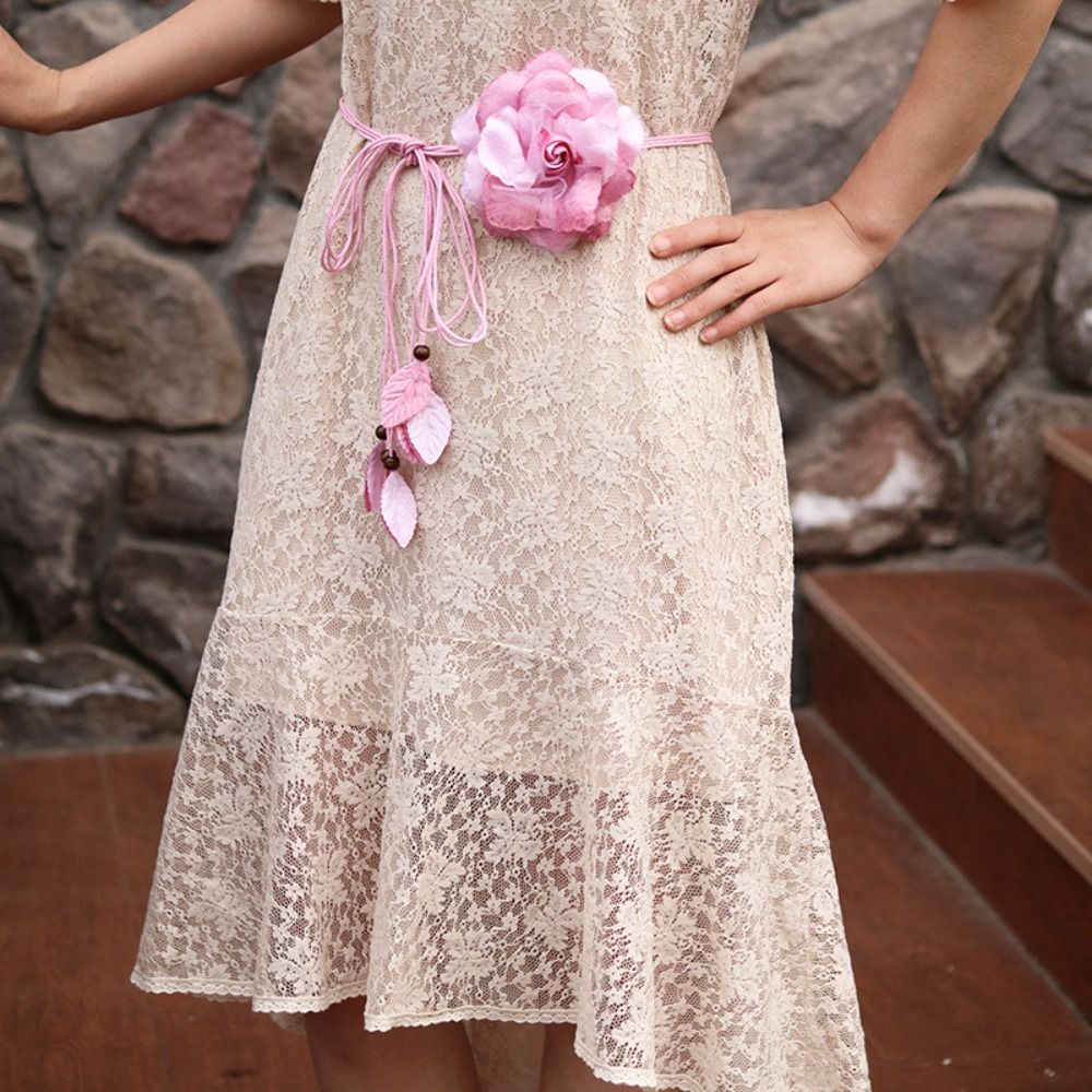 Ethnic Boho Fashion - Rantai Pinggang Bunga Vintage Gaya Etnis,