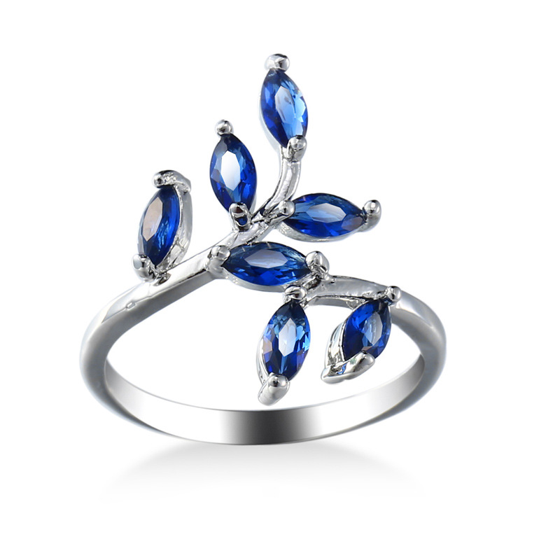 Ethnic Fashion Designer - Cincin Desain Daun Biru Cantik dengan