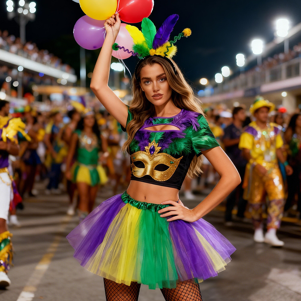 Ethnic Clothing & Online Fashion Store Khaadi Us - Set Kostum Karnaval 2026 Bulu Berkilau
