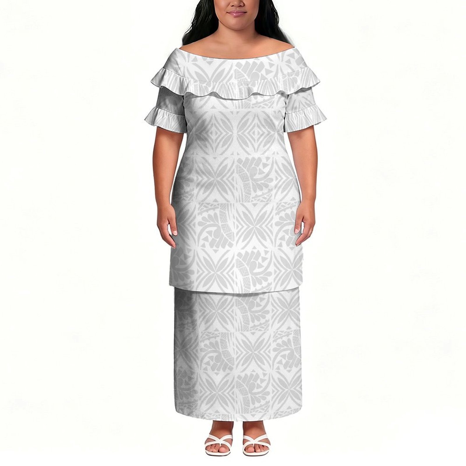 Ethnic Style Dresses - Gaun Wanita Lengan Pendek Desain Baru