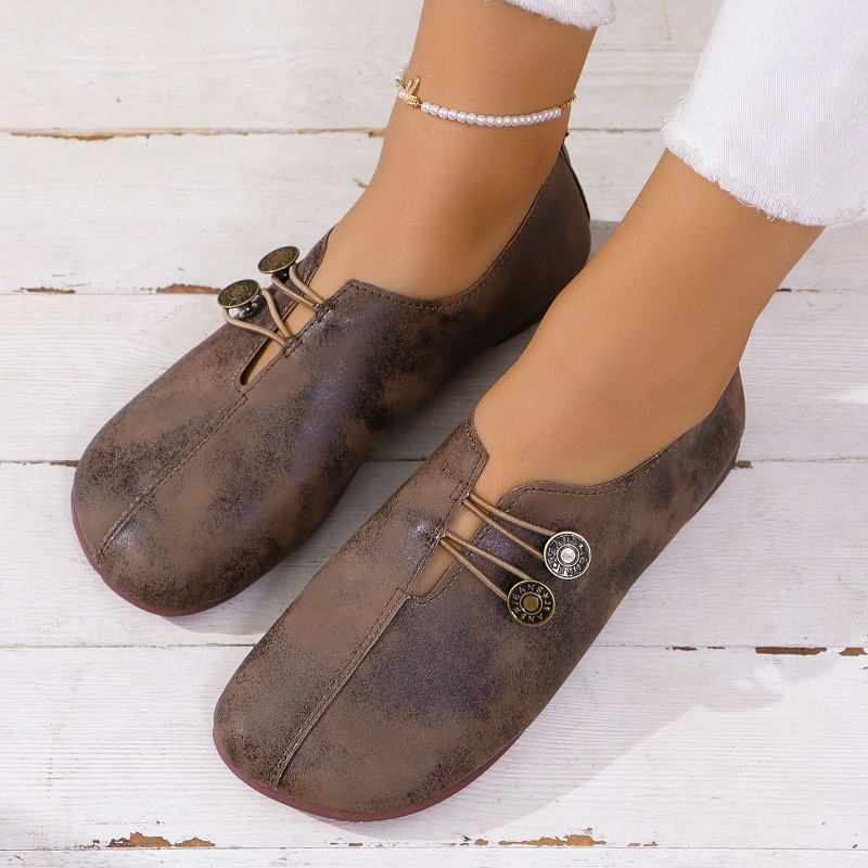 Ethnic Fashion Brand - Sepatu Sneakers Wanita Model Loafer Kasual