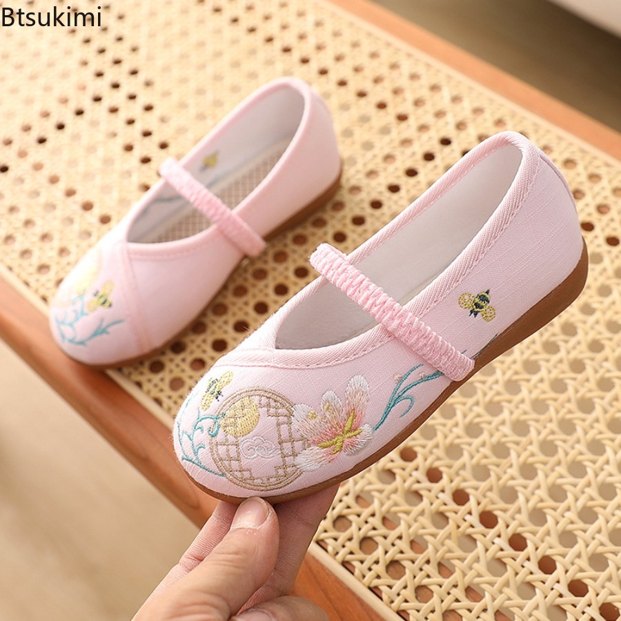 Ethnic Style Dresses - Sepatu Datar Hanfu Anak-anak Baru Sepatu