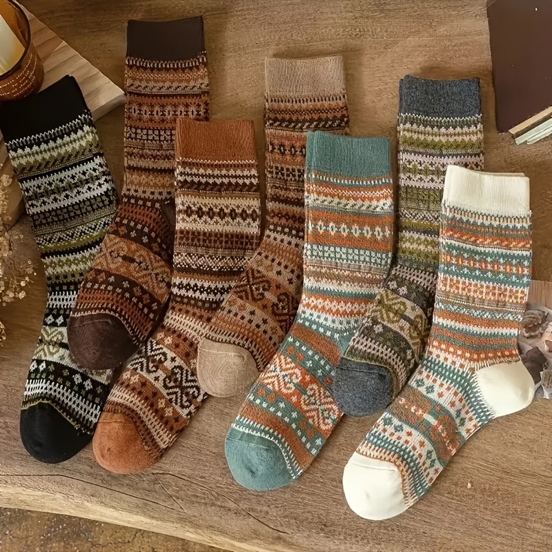 Kaus kaki Retro 7-warna, Kaos  - Ethnic Fashion Designer ulasan dan harga