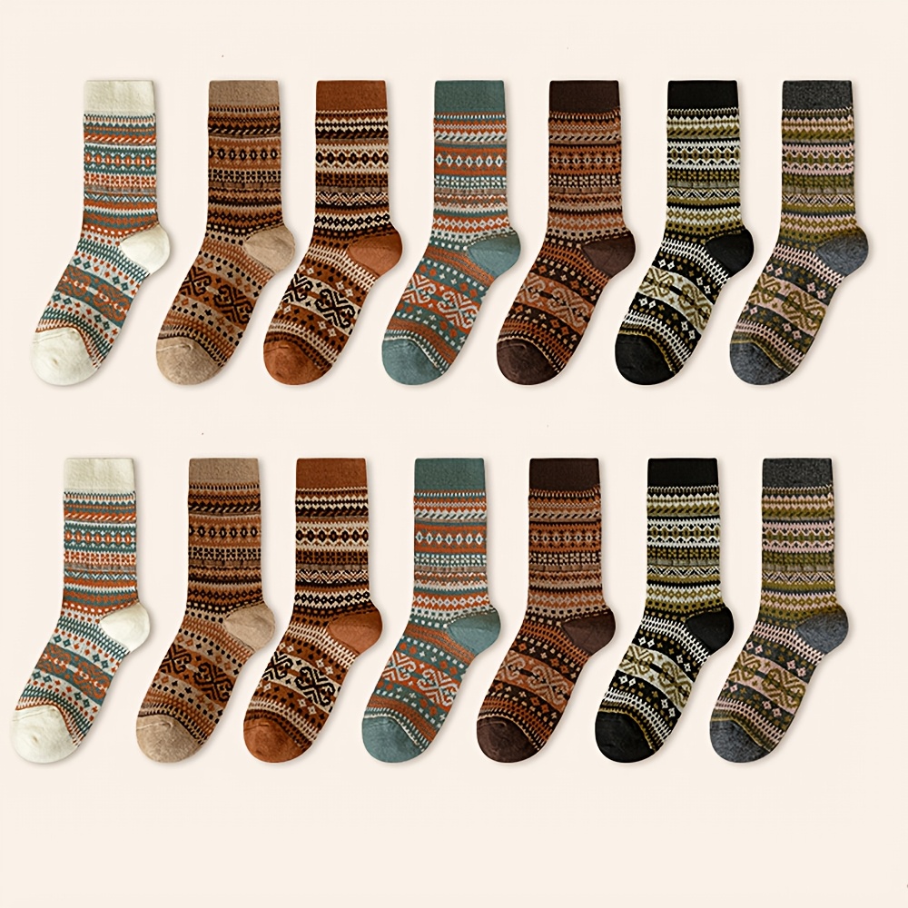 Kaus kaki Retro 7-warna, Kaos  - Ethnic Fashion Designer ulasan dan harga