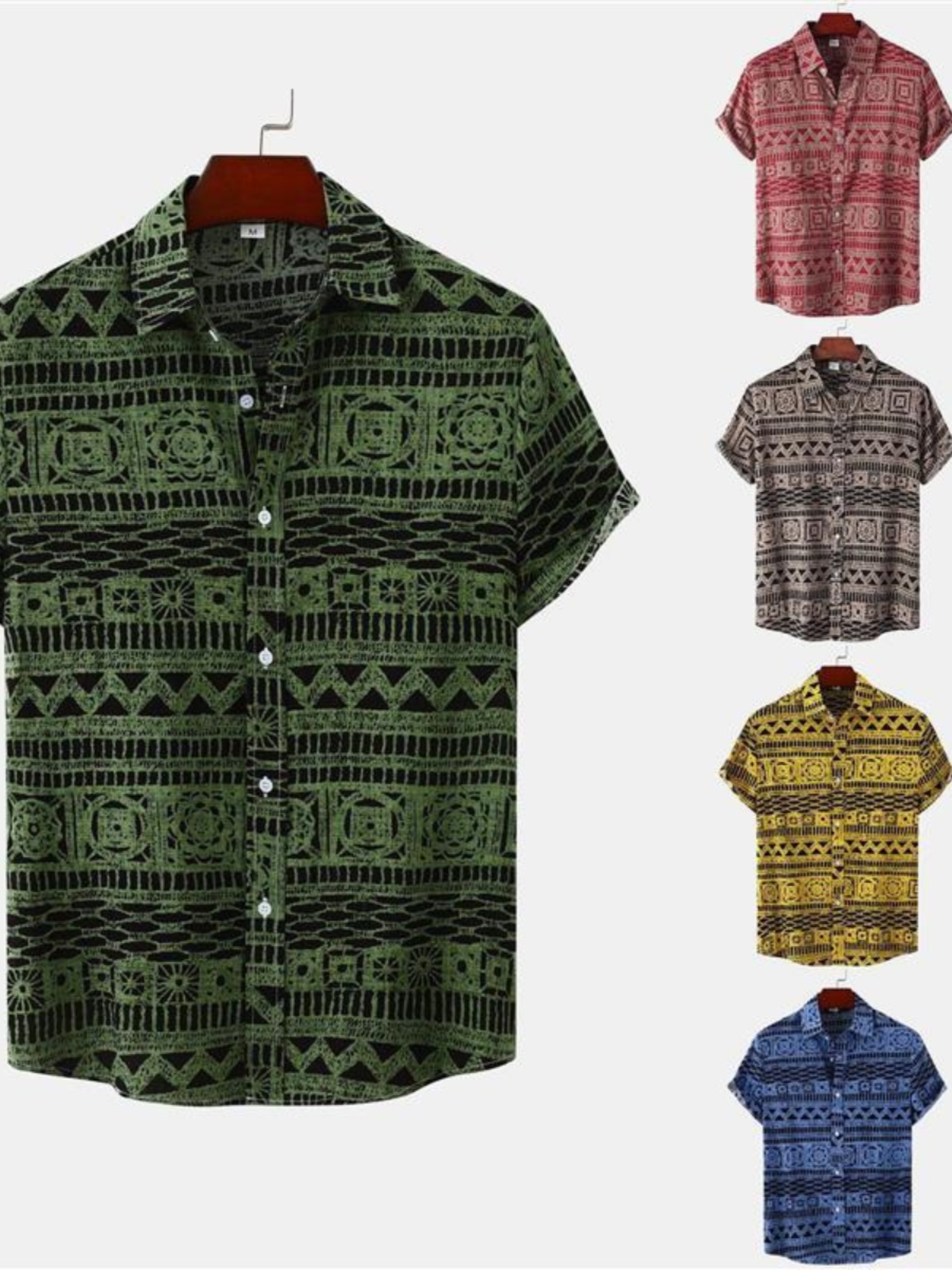 Kemeja Lengan Pendek Pria Ukur - Urban Ethnic Fashion ulasan dan harga