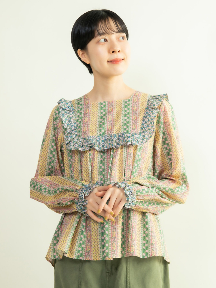 Kemeja Bermotif Bunga Manis de - Ethnic Fashion Brand ulasan dan harga