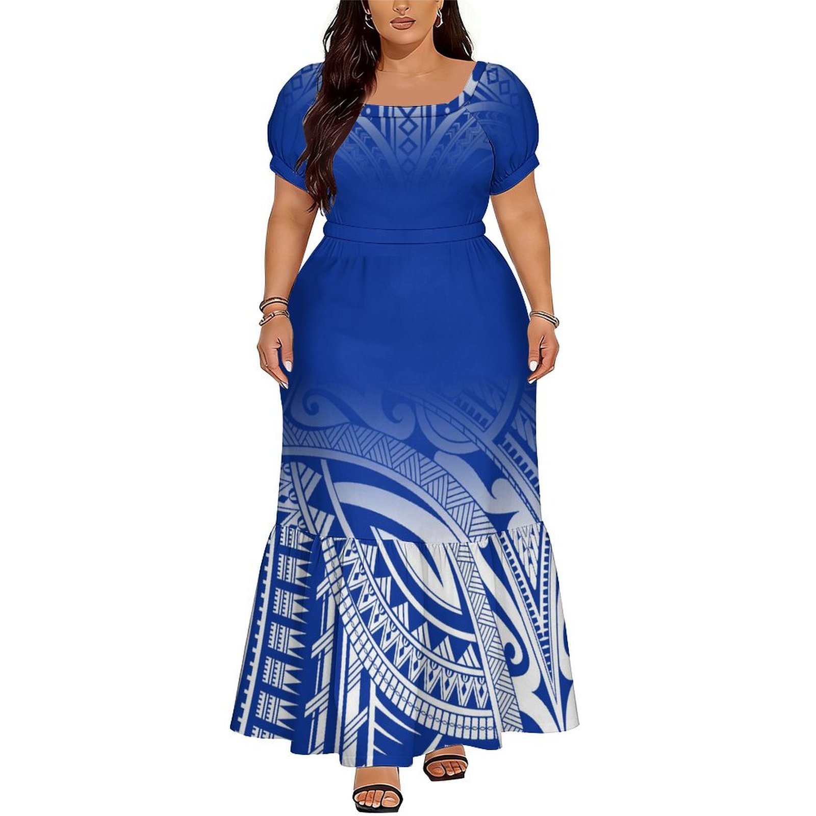 Gaun Panjang V-Neck Elegan Ter - Ethnic Style Dresses ulasan dan harga