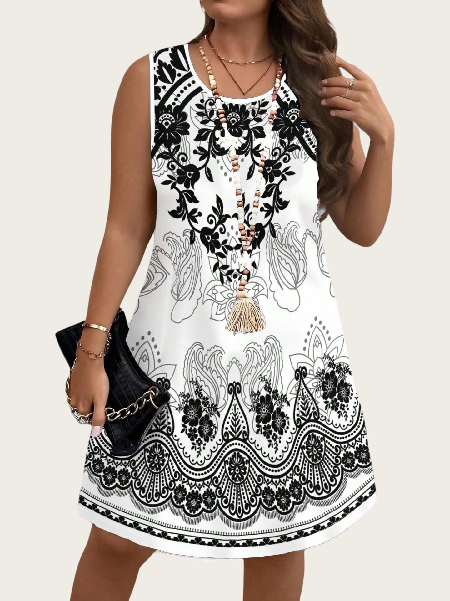 Gaun Vintage Gaya Etnik Gaun W - Ethnic Style Dresses ulasan dan harga