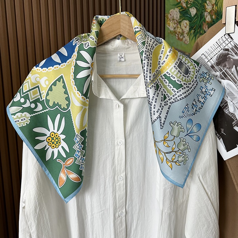Syal Persegi Motif Kuda Boho H - Ethnic Boho Fashion ulasan dan harga