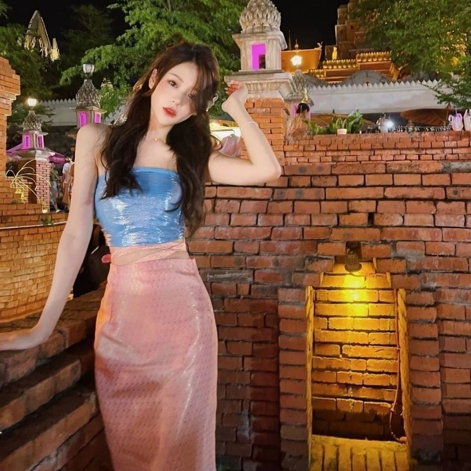 Pakaian Nasional Thailand Kost - Batik Sarong Wrap ulasan dan harga