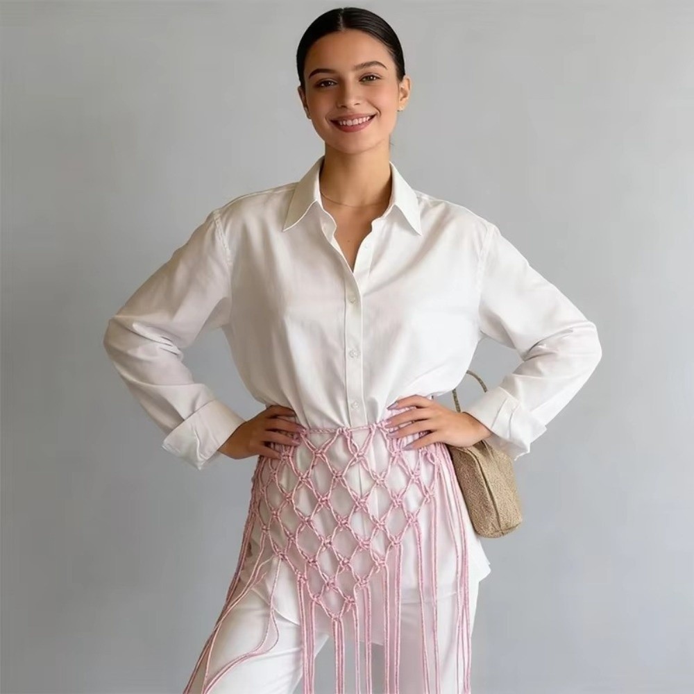 Ikat Pinggang Berumbai Jaring  - Ethnic Boho Fashion ulasan dan harga