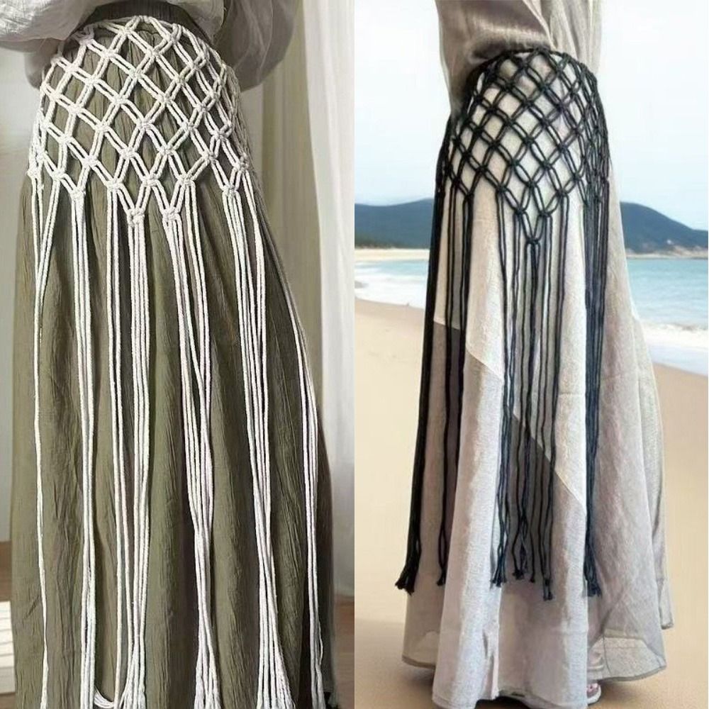 Ikat Pinggang Berumbai Jaring  - Ethnic Boho Fashion ulasan dan harga