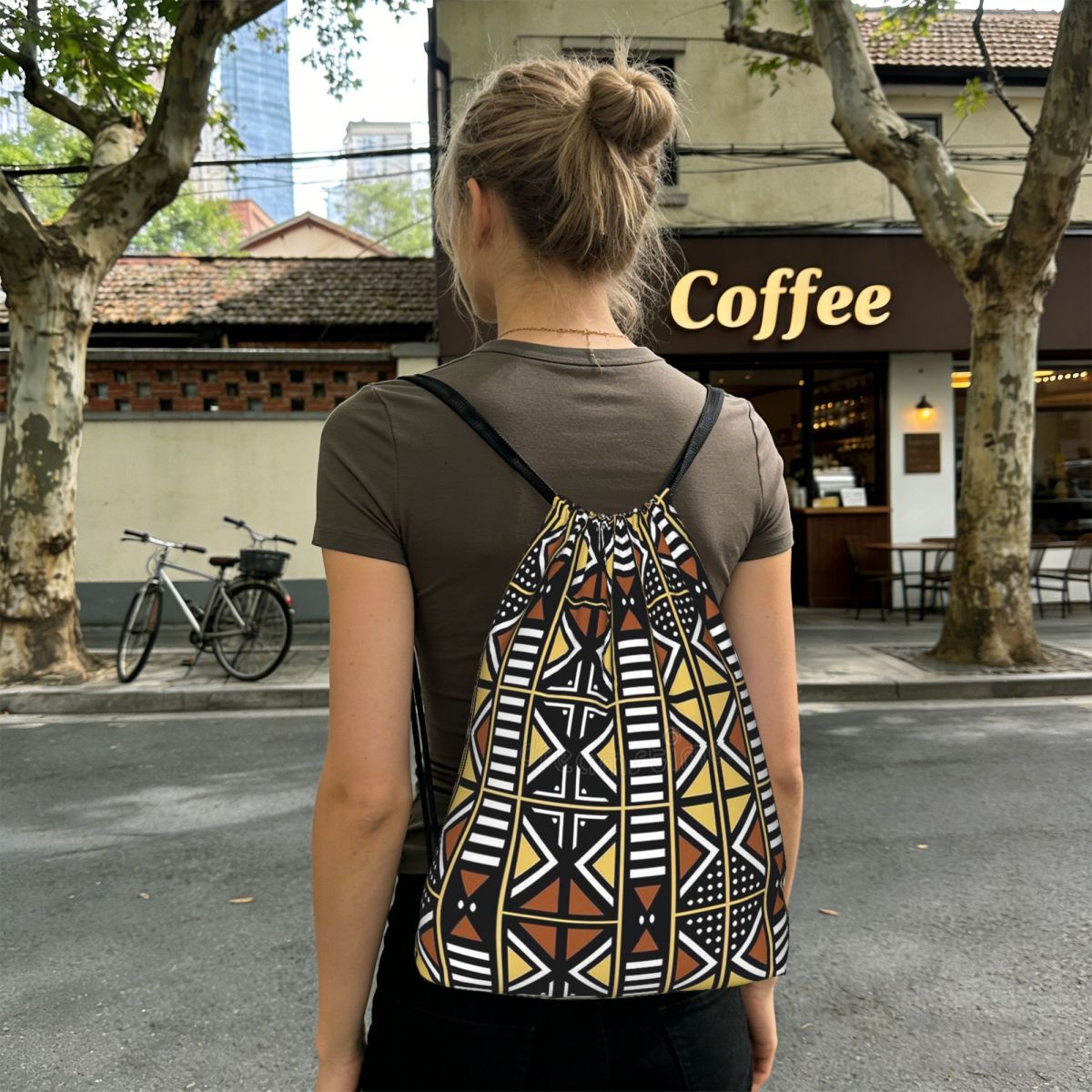 Bogolan Mudcloth Pola Afrika T - Ethnic Fashion Book ulasan dan harga