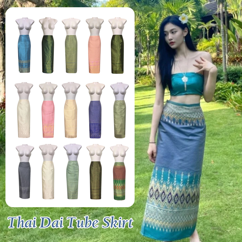 Gaun panjang tradisional Thail - Batik Sarong Wrap ulasan dan harga