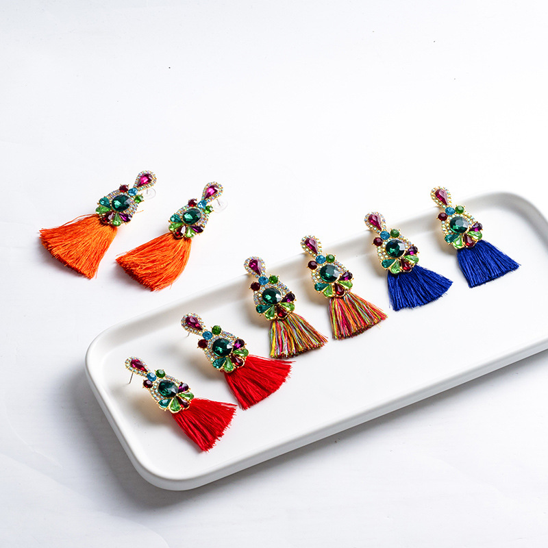 Anting-anting berlian imitasi  - Ethnic Fashion Brand ulasan dan harga
