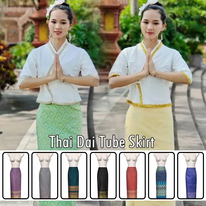 Gaun Tradisional Thailand Baru - Batik Sarong Wrap ulasan dan harga