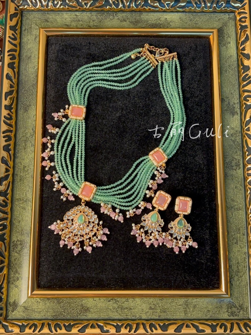 Anting dan kalung bergaya vint - Ethnic Fashion Book ulasan dan harga